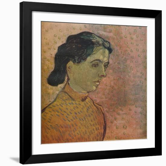 'Portrait De Jeune Fille Sur Fond Rose', 1888-Vincent van Gogh-Framed Giclee Print