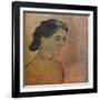 'Portrait De Jeune Fille Sur Fond Rose', 1888-Vincent van Gogh-Framed Giclee Print