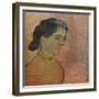 'Portrait De Jeune Fille Sur Fond Rose', 1888-Vincent van Gogh-Framed Giclee Print