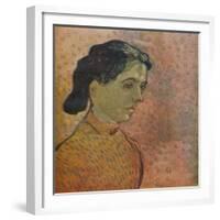 'Portrait De Jeune Fille Sur Fond Rose', 1888-Vincent van Gogh-Framed Giclee Print