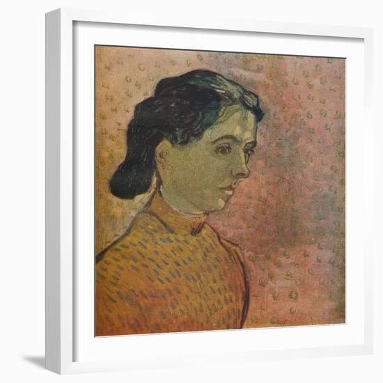 'Portrait De Jeune Fille Sur Fond Rose', 1888-Vincent van Gogh-Framed Giclee Print