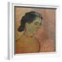 'Portrait De Jeune Fille Sur Fond Rose', 1888-Vincent van Gogh-Framed Giclee Print