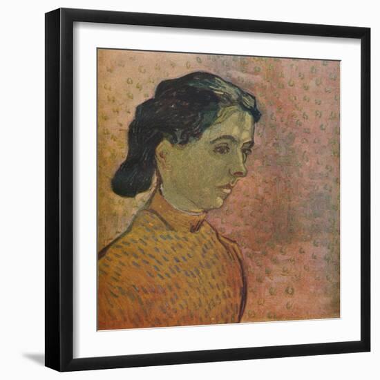 'Portrait De Jeune Fille Sur Fond Rose', 1888-Vincent van Gogh-Framed Giclee Print