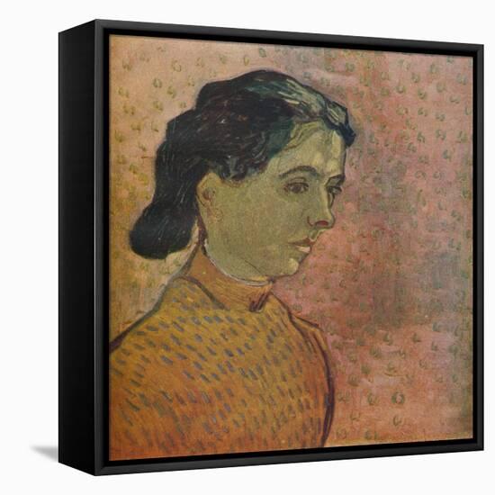 'Portrait De Jeune Fille Sur Fond Rose', 1888-Vincent van Gogh-Framed Stretched Canvas