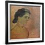 'Portrait De Jeune Fille Sur Fond Rose', 1888-Vincent van Gogh-Framed Giclee Print