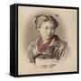 Portrait de jeune fille-null-Framed Stretched Canvas