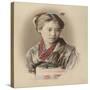 Portrait de jeune fille-null-Stretched Canvas