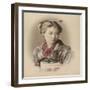 Portrait de jeune fille-null-Framed Giclee Print