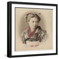 Portrait de jeune fille-null-Framed Giclee Print