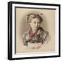 Portrait de jeune fille-null-Framed Giclee Print