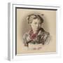 Portrait de jeune fille-null-Framed Giclee Print