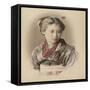 Portrait de jeune fille-null-Framed Stretched Canvas