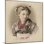 Portrait de jeune fille-null-Mounted Giclee Print