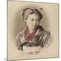 Portrait de jeune fille-null-Mounted Giclee Print