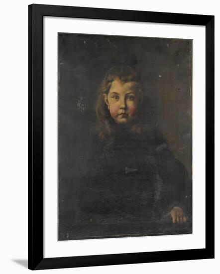 Portrait de jeune fille-Gaston De La Touche-Framed Giclee Print