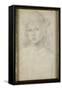 Portrait de jeune homme, en buste, vu de face, coiffé d'un chapeau-Raffaello Sanzio-Framed Stretched Canvas