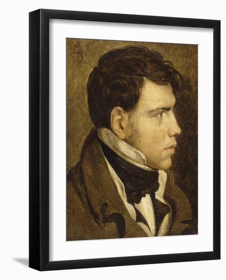 Portrait de jeune homme-Jean-Auguste-Dominique Ingres-Framed Giclee Print