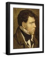 Portrait de jeune homme-Jean-Auguste-Dominique Ingres-Framed Giclee Print