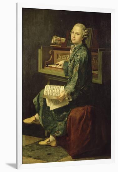 Portrait de jeune musicien dit à tort portrait de Mozart-null-Framed Giclee Print