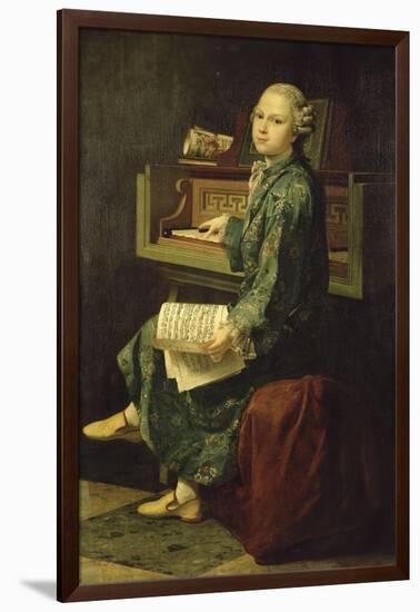 Portrait de jeune musicien dit à tort portrait de Mozart-null-Framed Giclee Print