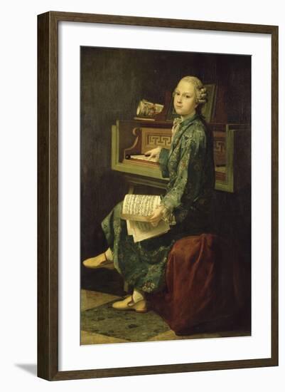 Portrait de jeune musicien dit à tort portrait de Mozart-null-Framed Giclee Print