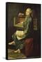 Portrait de jeune musicien dit à tort portrait de Mozart-null-Framed Stretched Canvas