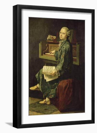 Portrait de jeune musicien dit à tort portrait de Mozart-null-Framed Giclee Print