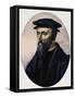 Portrait De John Calvin-Stefano Bianchetti-Framed Stretched Canvas