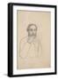 Portrait de l'artiste, étude pour le portrait de l'artiste avec Evariste de Valernes-Edgar Degas-Framed Giclee Print