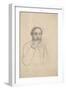 Portrait de l'artiste, étude pour le portrait de l'artiste avec Evariste de Valernes-Edgar Degas-Framed Giclee Print