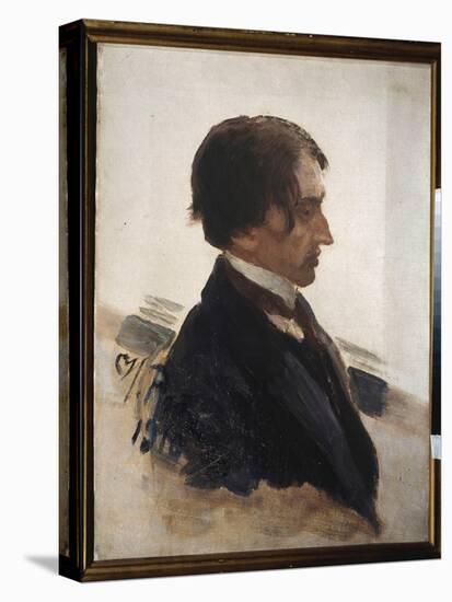 Portrait De L'artiste Isaak Brodsky (Brodski) (1883-1939). Peinture De Ilya Repin (Ilia Repine) (18-Ilya Efimovich Repin-Stretched Canvas