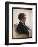 Portrait De L'artiste Isaak Brodsky (Brodski) (1883-1939). Peinture De Ilya Repin (Ilia Repine) (18-Ilya Efimovich Repin-Framed Giclee Print