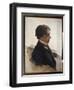 Portrait De L'artiste Isaak Brodsky (Brodski) (1883-1939). Peinture De Ilya Repin (Ilia Repine) (18-Ilya Efimovich Repin-Framed Giclee Print