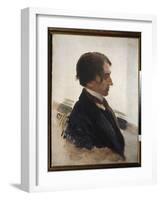 Portrait De L'artiste Isaak Brodsky (Brodski) (1883-1939). Peinture De Ilya Repin (Ilia Repine) (18-Ilya Efimovich Repin-Framed Giclee Print