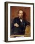 Portrait De L'artiste Pavel Petrovich Chistyakov (Tchistiakov) (1832-1919) (Portrait of the Artist-Ilya Efimovich Repin-Framed Giclee Print