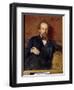 Portrait De L'artiste Pavel Petrovich Chistyakov (Tchistiakov) (1832-1919) (Portrait of the Artist-Ilya Efimovich Repin-Framed Giclee Print