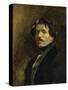 Portrait de L'Artiste-Eugene Delacroix-Stretched Canvas