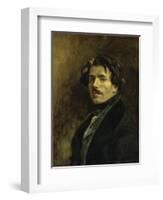 Portrait de L'Artiste-Eugene Delacroix-Framed Giclee Print