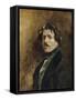 Portrait de l'artiste-Eugene Delacroix-Framed Stretched Canvas