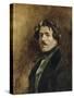 Portrait de l'artiste-Eugene Delacroix-Stretched Canvas