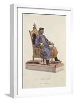 Portrait de l'empereur Qianlong assis-William Alexander-Framed Giclee Print