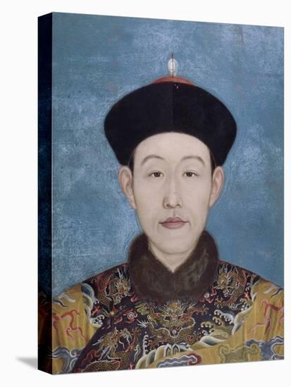 Portrait de l'empereur Qianlong-Giuseppe Castiglione-Stretched Canvas