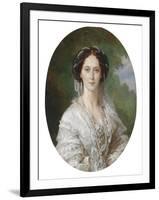 Portrait De L'imperatrice De Russie Maria Alexandrovna (1824-1880), Nee Princesse Marie De Hesse Et-Franz Xaver Winterhalter-Framed Giclee Print