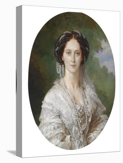 Portrait De L'imperatrice De Russie Maria Alexandrovna (1824-1880), Nee Princesse Marie De Hesse Et-Franz Xaver Winterhalter-Stretched Canvas