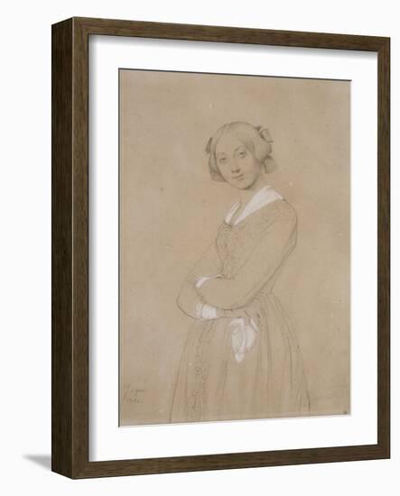 Portrait de la comtesse d’Haussonville. 1842-Jean-Auguste-Dominique Ingres-Framed Giclee Print