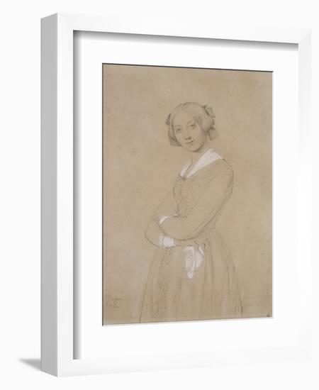 Portrait de la comtesse d’Haussonville. 1842-Jean-Auguste-Dominique Ingres-Framed Giclee Print