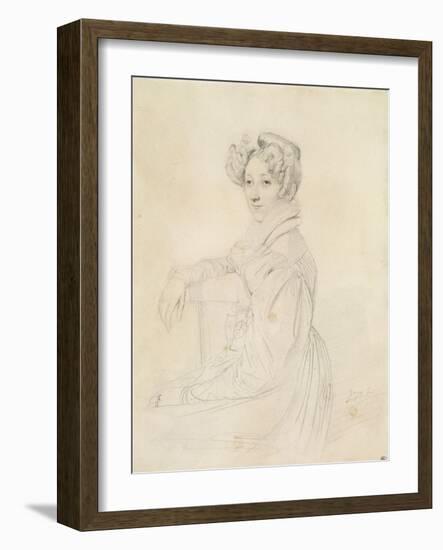 Portrait de la comtesse de Marcellus-Jean-Auguste-Dominique Ingres-Framed Giclee Print