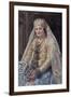 Portrait De La Femme De L'artiste  Peinture D'ivan Koulikov (1875-1941) 1917 Dim 102,8X67,3 Cm Col-Ivan Semyonovich Kulikov-Framed Giclee Print