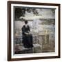 Portrait De La Femme De L'artiste (Portrait of the Artist's Wife). Peinture De Isaak Izrailevich Br-Isaak Israilevich Brodsky-Framed Giclee Print