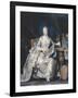 Portrait de la marquise de Pompadour (1721-1764)-Maurice Quentin de La Tour-Framed Giclee Print